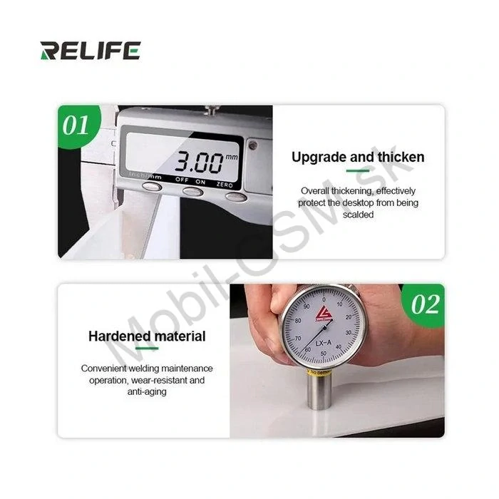 Teplovzdorná silikónová servisná podložka Relife RL-170A (180 × 230 mm)