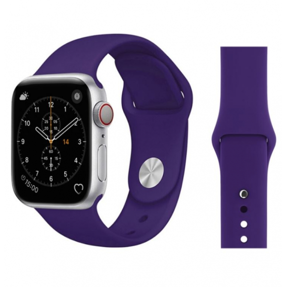 Obrázok pre Módny silikónový remienok pre Apple Watch 42mm, fialový