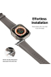 Obrázok pre DUX DUCIS YS - kožený remienok pre Apple Watch SE (2023) 44mm, sivý