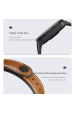 Obrázok pre Mijobs TPU kožený remienok pre Xiaomi Mi Band 5 / 6 / 7 hnedo-biely