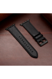 Obrázok pre Klasický kožený remienok pre Apple Watch 41 / 40 / 38 mm, čierny