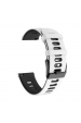 Obrázok pre Dvojfarebný silikónový remienok pre Samsung Galaxy Watch 6 Classic 47 mm, bielo-čierny