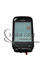 Obrázok pre Dotykové sklo Nokia C2-02 - C2-03 - C2-06 - Čierne bez rámu