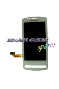 Obrázok pre LCD displej Nokia 700 - Dotykové sklo - Biele