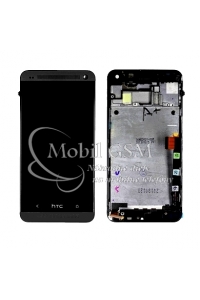 Obrázok pre LCD displej HTC One M7 - Dotykové sklo - Rám - čierne
