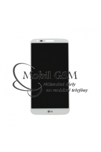 Obrázok pre LCD displej LG G2 D620 - Dotykové sklo - Rám - Biely