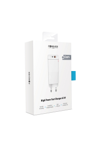 Obrázok pre Forever Core PD+ QC 3.0 GaN charger 1x USB 1x USB-C 65W biela