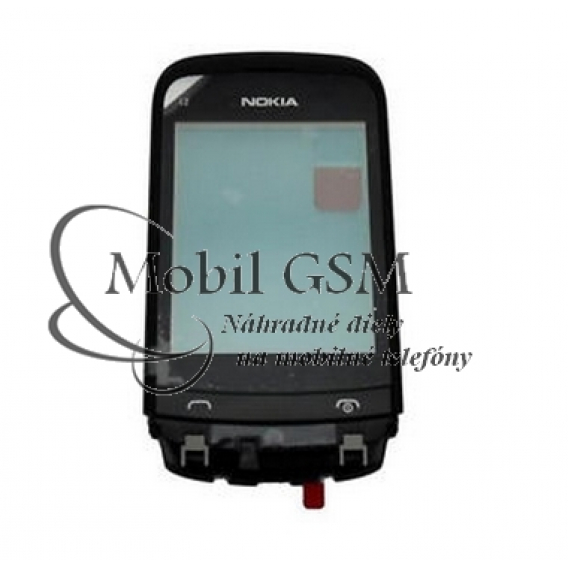 Obrázok pre Dotykové sklo Nokia C2-02 - C2-03 - C2-06 - Čierne bez rámu