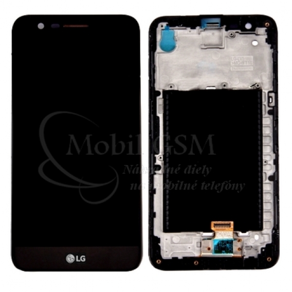 Obrázok pre LCD displej LG K10 2017 - M250n  - Dotykové sklo - Rám - Čierny