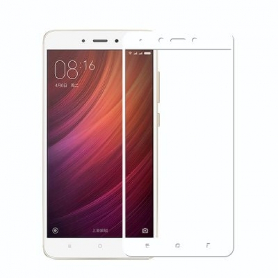Obrázok pre 5D FULL GLUE tvrdené sklo Xiaomi Redmi Note 4X White