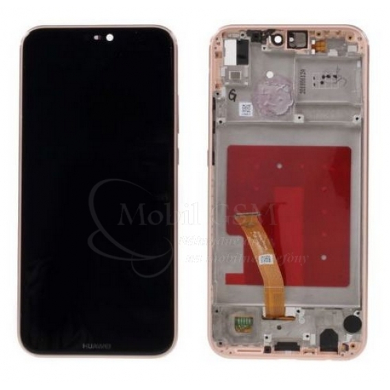 Obrázok pre LCD displej Huawei P20 Lite a Dotykové sklo + rám - ružový