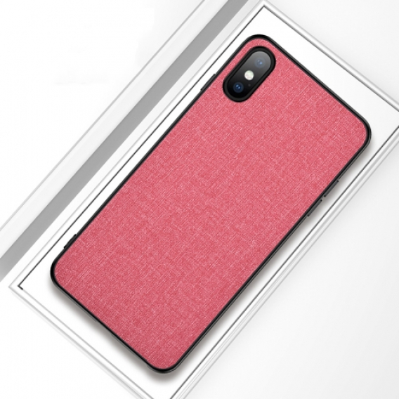 Obrázok pre TPU + Texture puzdro na iPhone X / XS Pink