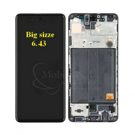 Obrázok pre LCD Samsung Galaxy A51 A515F a dotyk čierny s rámom