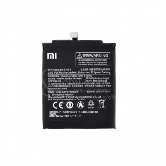 Obrázok pre Batéria Xiaomi BN34 - 3000 mAh Redmi 5A