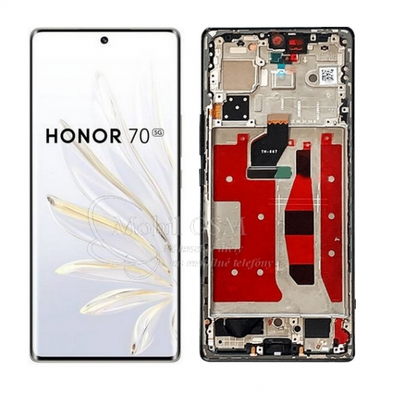 Obrázok pre LCD Displej + Dotykové sklo + Rám Huawei Honor 70 čierny 
