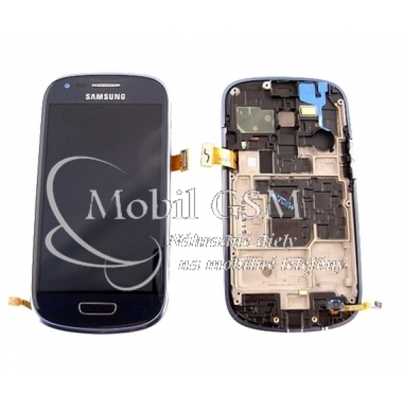 Obrázok pre LCD displej Samsung Galaxy S3 mini GT i8190 - Dotykové sklo - Rám - Modré