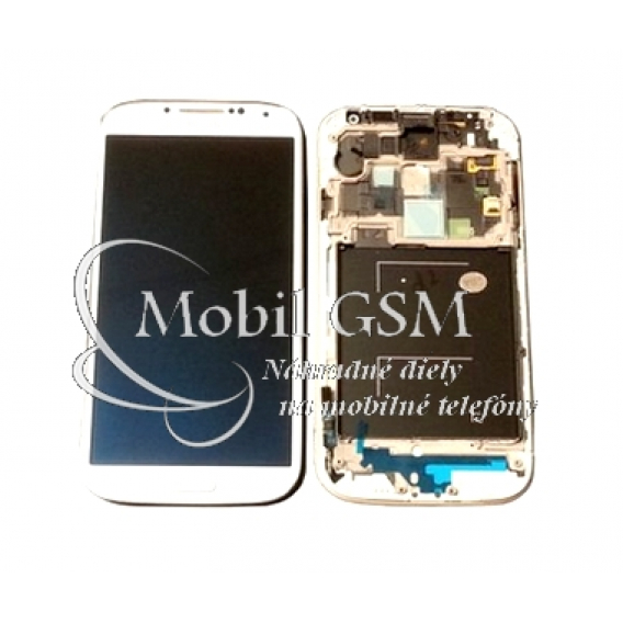 Obrázok pre LCD displej Samsung Galaxy S4 GT i9505 - Dotykové sklo - Rám - biele