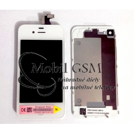 Obrázok pre LCD displej iPhone 4 + Dotykové sklo + Zadný kryt - biely