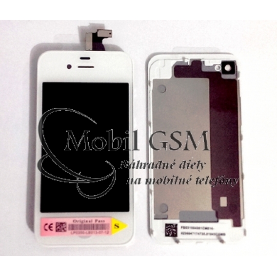 Obrázok pre LCD displej iPhone 4S + Dotykové sklo + Zadný kryt - biely