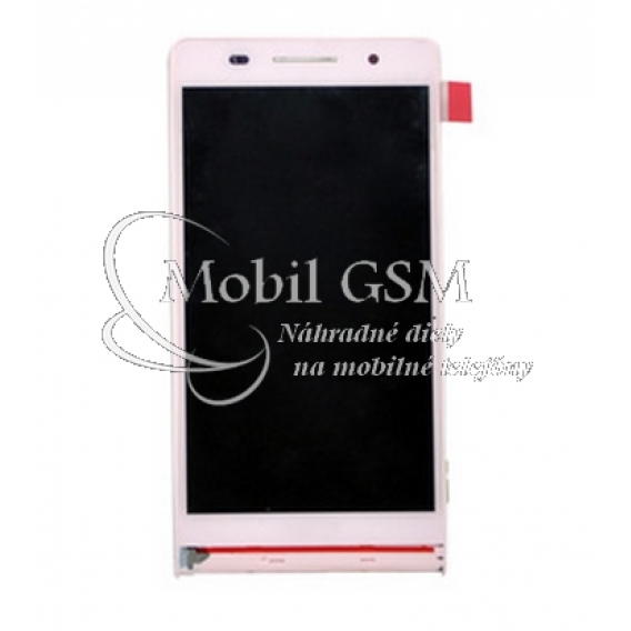 Obrázok pre LCD Displej Huawei P6 - Dotykové sklo - Rám - biele