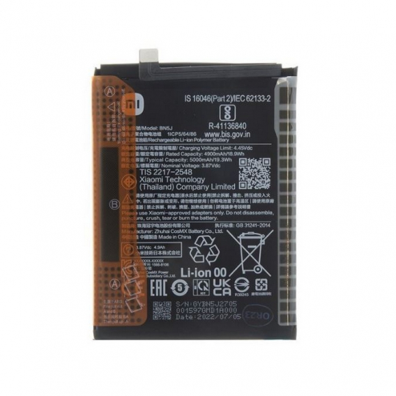 Obrázok pre Batéria Xiaomi BN5J - 5000mAh Redmi Note 12 5G, Xiaomi 12T
