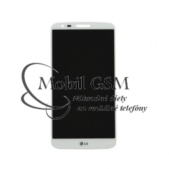 Obrázok pre LCD displej LG G2 D620 - Dotykové sklo - Rám - Biely