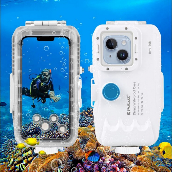 Obrázok pre Puluz vodotesné puzdro pre Apple iPhone 15 Pro Max / 15 Plus / 14 Plus / 14 Pro Max / 13 Pro Max / 12 Pro Max / 11 Pro Max