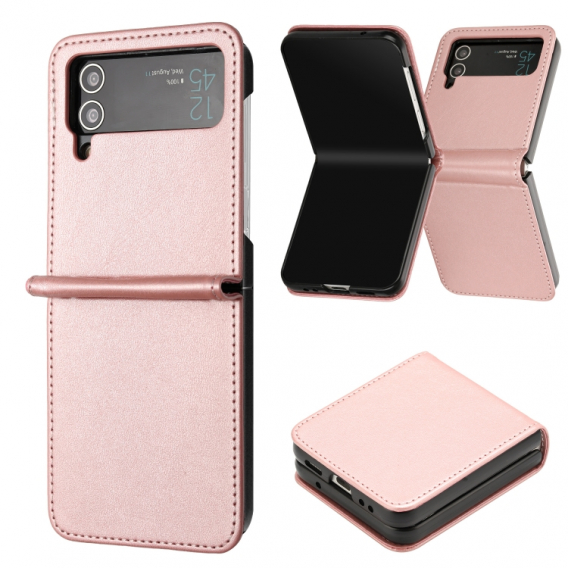Obrázok pre Kožené skladacie puzdro pre Samsung Galaxy Z Flip3 5G
