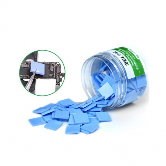 Obrázok pre Relife RL-098 – Teplovodivé silikónové podložky pod čipy (Set v dóze)