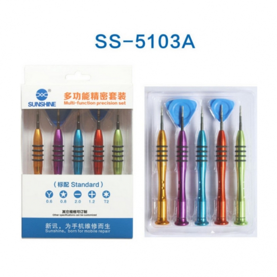 Obrázok pre Sunshine SS-5103A – Profesionálna sada presných skrutkovačov a otváracieho náradia (7 ks)