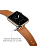 Obrázok pre Kožený náramok pre Apple Watch Ultra 49mm / 45mm / 44mm / 42mm, šedý